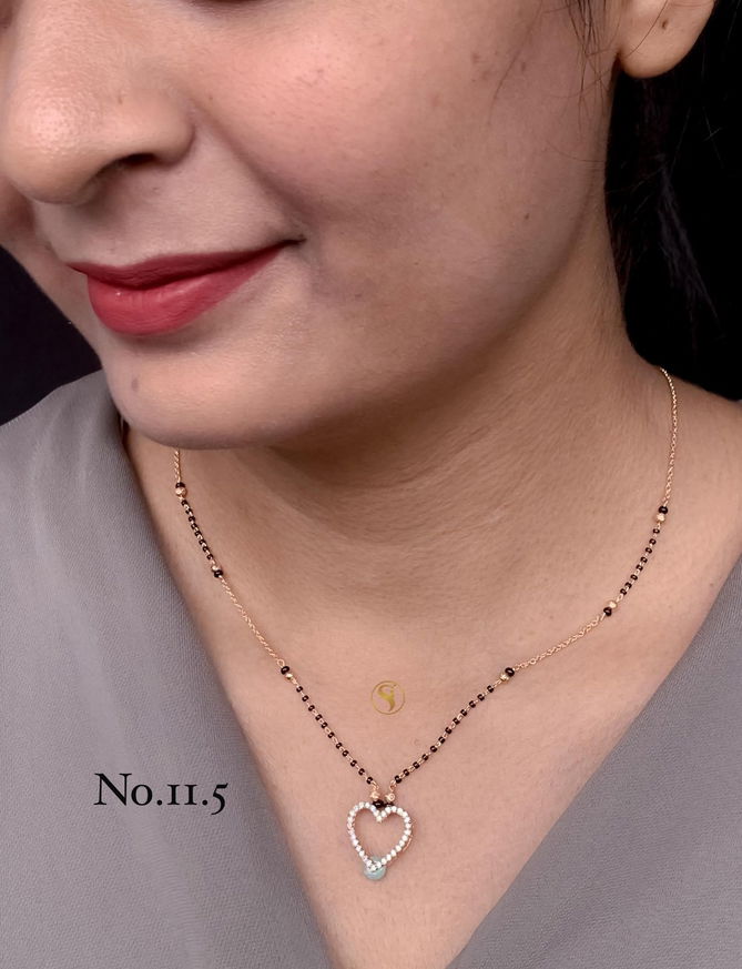 11 AD Diamond Designer Regular Wear Mangalsutra Manufacturers
